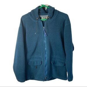 EMS Eastern Mountain Sports Fleece Hoode Zip Up Jacket Sz Med